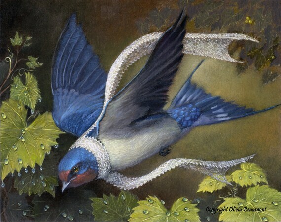 Swallow Zorion 8x10 Print Etsy