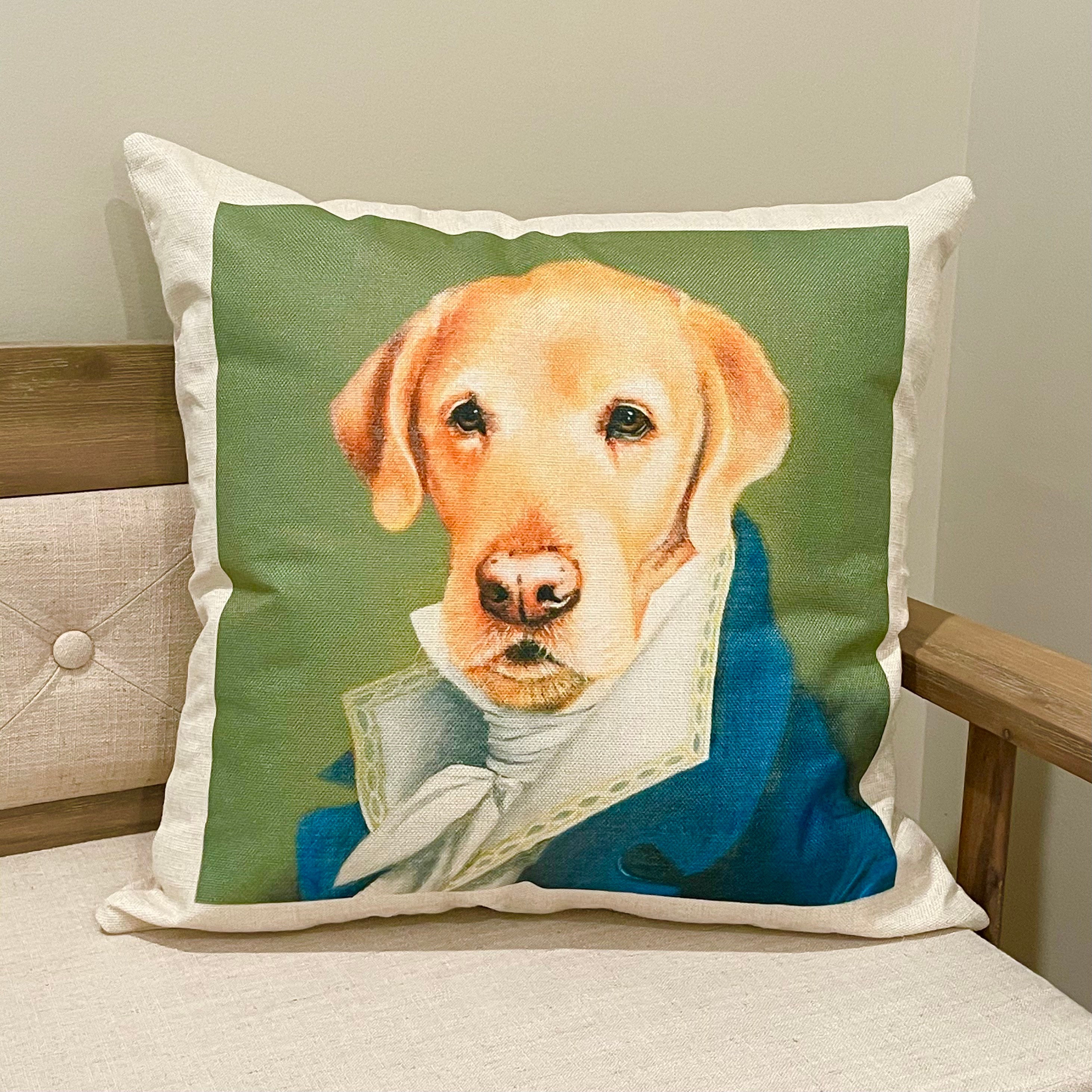 labrador throw pillow