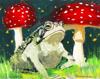 Toadstool Art Print - Just Listen