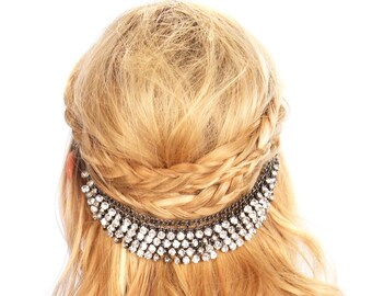 Crystal Hair Grip Headpiece