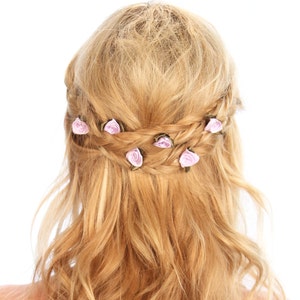 Flower Hair Pins / Flower Bobby Pins / Floral Hair Pins / Kristin Perry