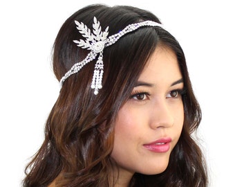 Great Gatsby Headpiece / Art Deco Headpiece / Crystal Flapper Headpiece / Kristin Perry Hair Accessories