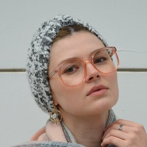 Minky Chinchilla Knit Turban / Full Turban Hat / Knit Ear Warmer / Kristin Perry image 3