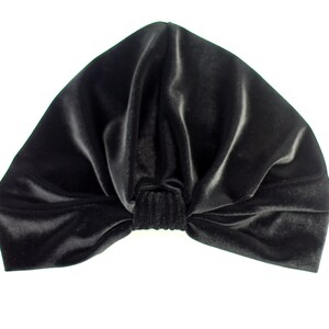 Black Velvet Turban / Black Turban / Velvet Turban / Chemo Hat / Kristin Perry image 2