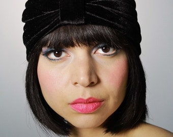Flapper style turban headband headwrap Ear warmer