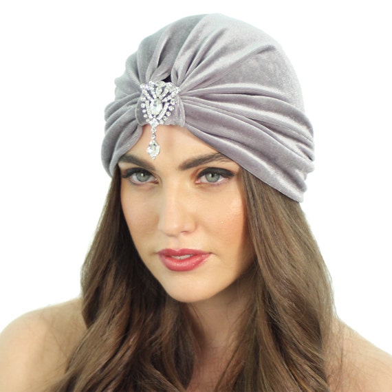 Flapper Turban / Crystal Turban Hat 