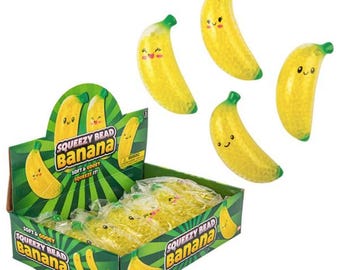 The 5.5" Squeezy Bead Banana Llb Squishy Toys