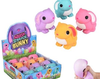 Squish And Stretch Gummi Bunny 3.25" Easter Llb Squishy Toys