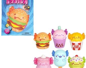 Micro Squish Axolotl Foodie Friends 2" LLB Squishy Toys