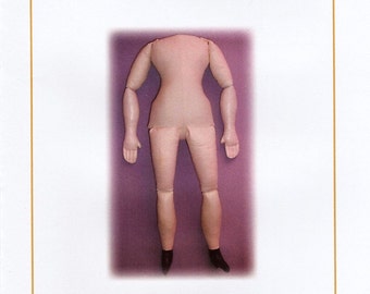 E-Pattern China Head Doll Body Medium (13")