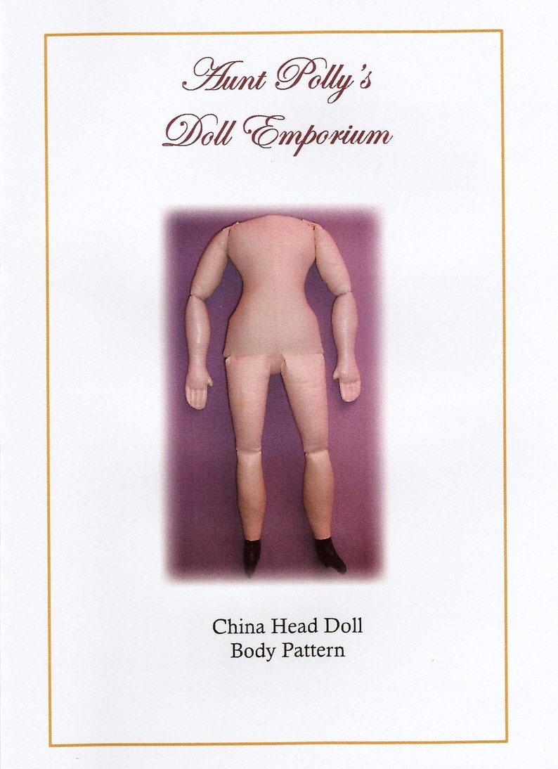 Epattern Set of 3 China Head Doll Body Patterns. Etsy