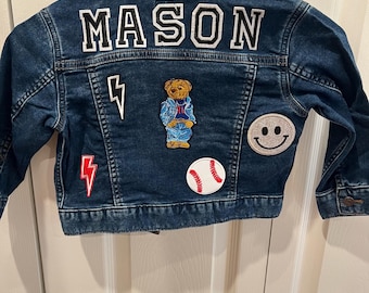 Toddler Custom Denim Jackets with Patches