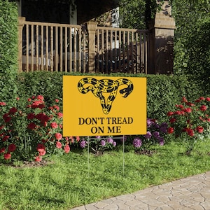 Patriotic Lawn Sign, Don&#39;t Tread on Me Women&#39;s and Equal Rights Garden Decor, Yard Art, Outdoor Decoration, Home and Garden Political Sign