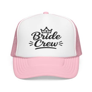 Bride Crew Trucker Hat, Bridal Party Cap, Wedding Bachelorette Accessory, Bride Tribe Gift, Wedding Party Favor, Matching Bridesmaids