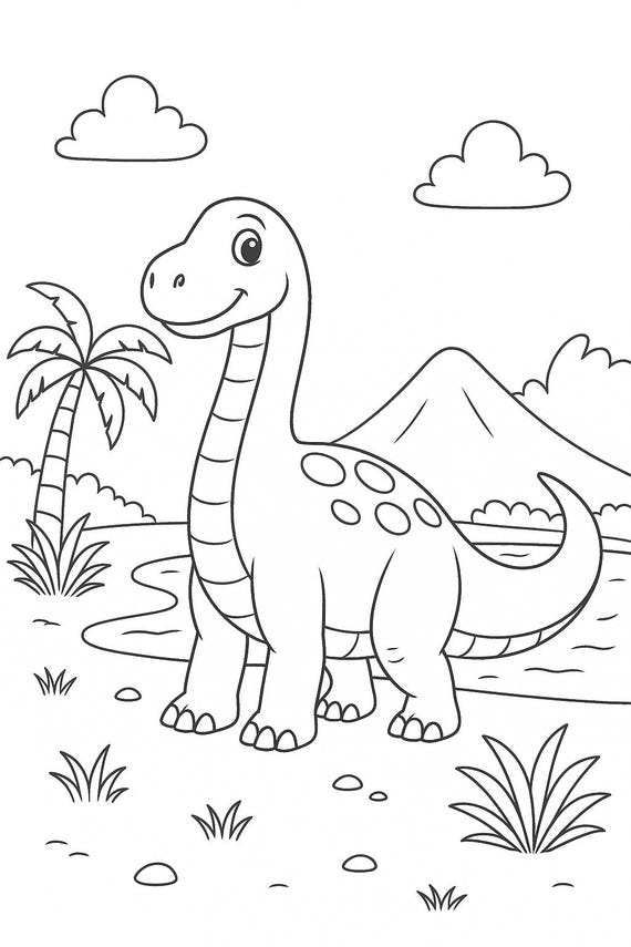 100 Coloriages Dinosaures à imprimer  Activités enfants, préhistoriques, T-Rex, Jurassic  PDF instantané, coloriage éducatif