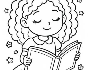 50 Printable Coloring Pages for Little Girls PDF Coloring Book Creative Activities for Kids
