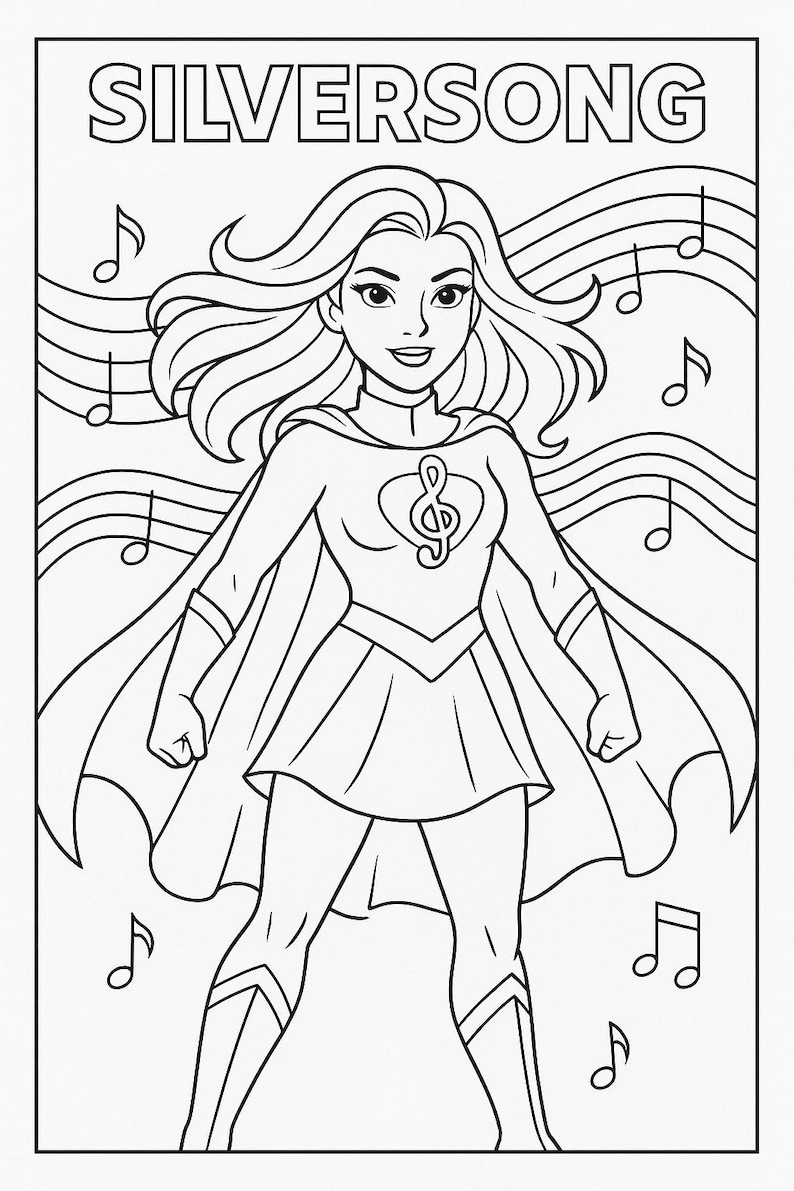 48 Printable Superhero Coloring Pages Digital Book to Download - Etsy