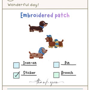 Parches bordados de perros - Versión 01 con estampado de animales - para decoración, regalo de cumpleaños, adornos, prendas de vestir o accesorios.