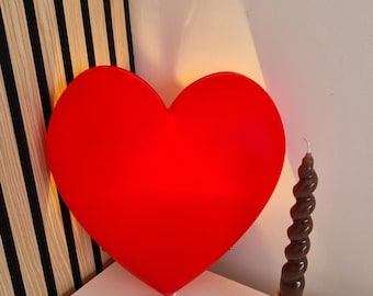 Lámpara de pared vintage con forma de corazón rojo de IKEA – Smila Hjärta Iluminación retro escandinava