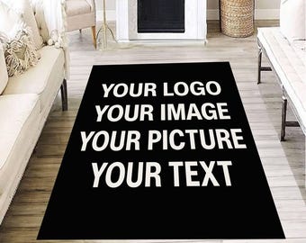 Carpette personnalisée, création de texte avec logo personnalisé, décoration de salon intérieure antidérapante