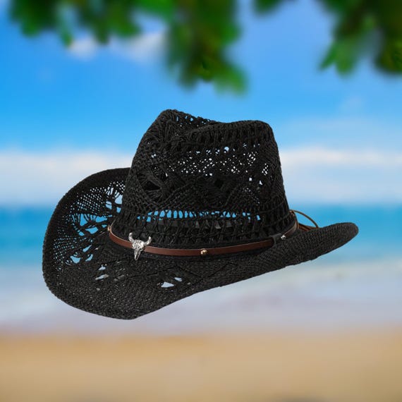 Sun Hat Cowboy Hat With Turquoise Red Cowboy Hat Boho