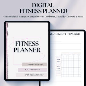 Maaltijd Fitness Tracker Wellnessdagboek Dieetdagboek Trainingsplan Voedingsgids Watermonitor Gezondheidslogboek Digitale download voor iPad Voedingsschema