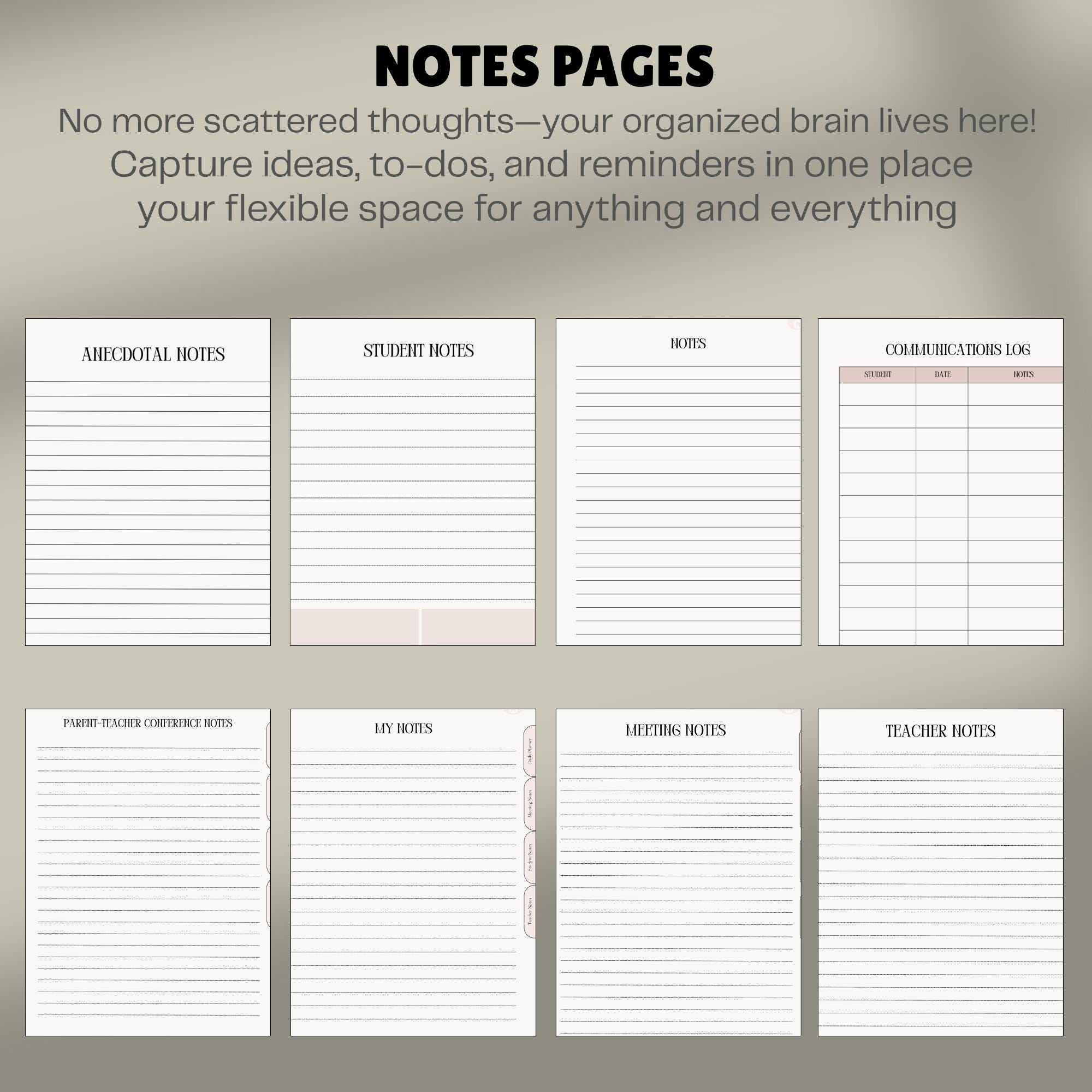 Digital Teacher Planner for Goodnotes Classroom Organizer Lesson Plan ...