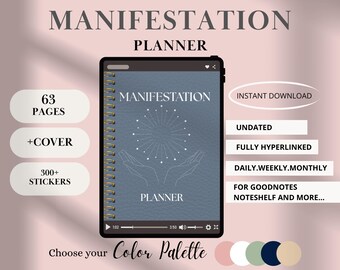 Diario de Manifestación para iPad: Planificador de la Ley de Atracción (Descarga digital)