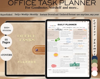 Digital Work Planner für iPad: Verlinktes GoodNotes Template (PDF Download)