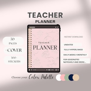 Digital Lesson Plan Teacher Planner Class Schedule Organization School Planner Grade Tracker Goodnotes Teachers Academic Tracker for ipad
