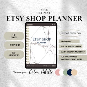 Goodnotes Etsy Shop Planner Digital Etsy Seller Tracker Sales Log Etsy Listing Ideas Journal Etsy Business Plan Shop Management Tracker ipad