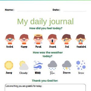 Planificador diario para niños