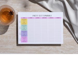 Planner Pasti Mensile PDF (ITA/ENG)