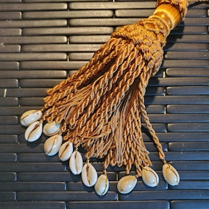 Tassel Beaded with Cowrie Shells