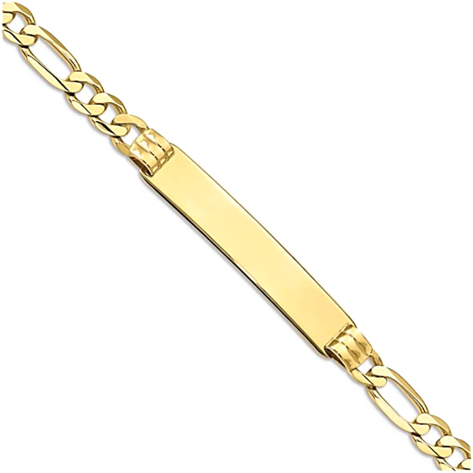 Personalized Solid 10K Yellow Gold ID Bracelet Custom Etsy