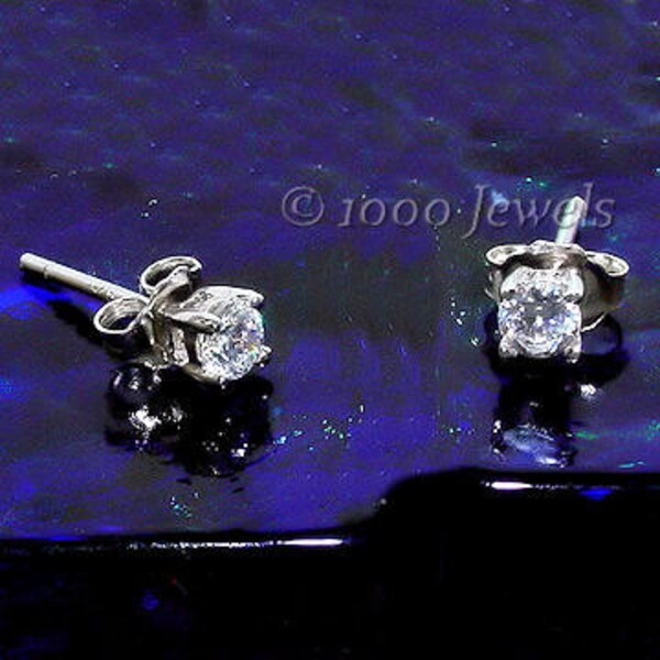 thumbnail image 2 of Cute CZ Flamingo S925 Sterling Silver Christmas Small Stud Earrings For 2 of 13
