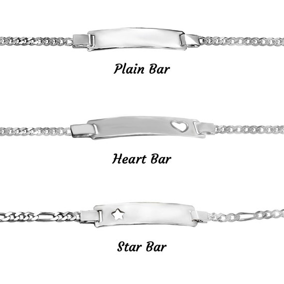 Personalized 8 Flat Marina ID Bracelet With 6mm Chain 