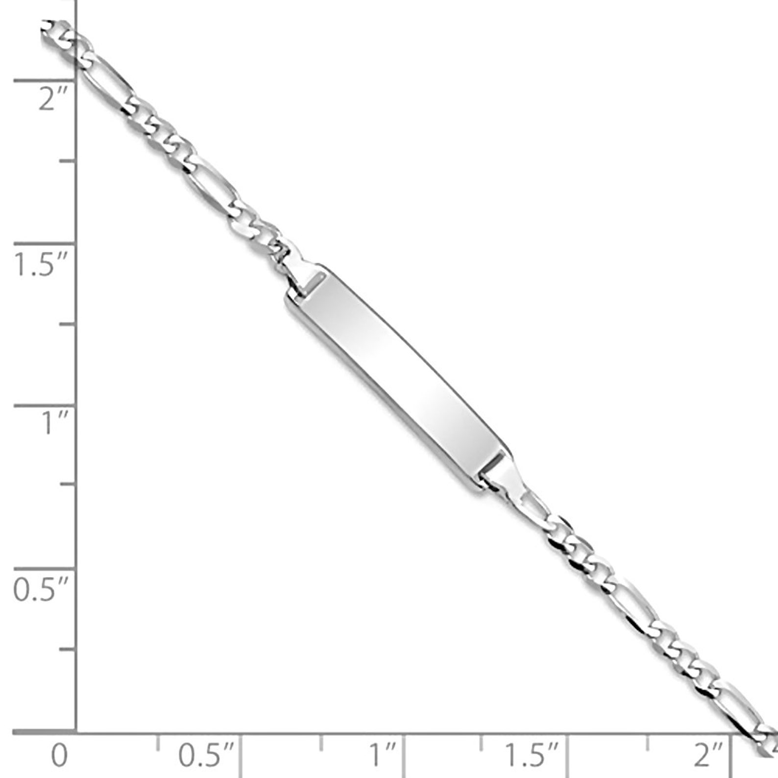 Personalized Solid 14K Gold ID Bracelet Engravable Custom Etsy