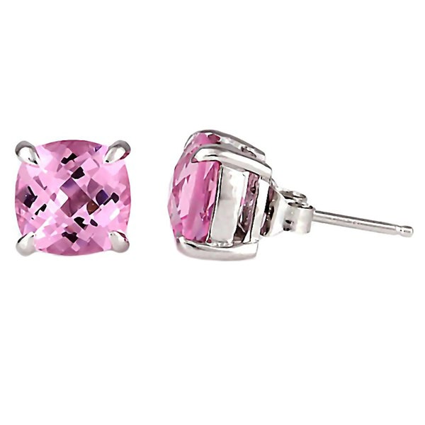 Pink Tourmaline Stud Earrings Etsy