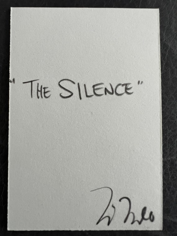 Doctor Who The Silence Creepy Aceo Print 2 5 X 3 5 Etsy