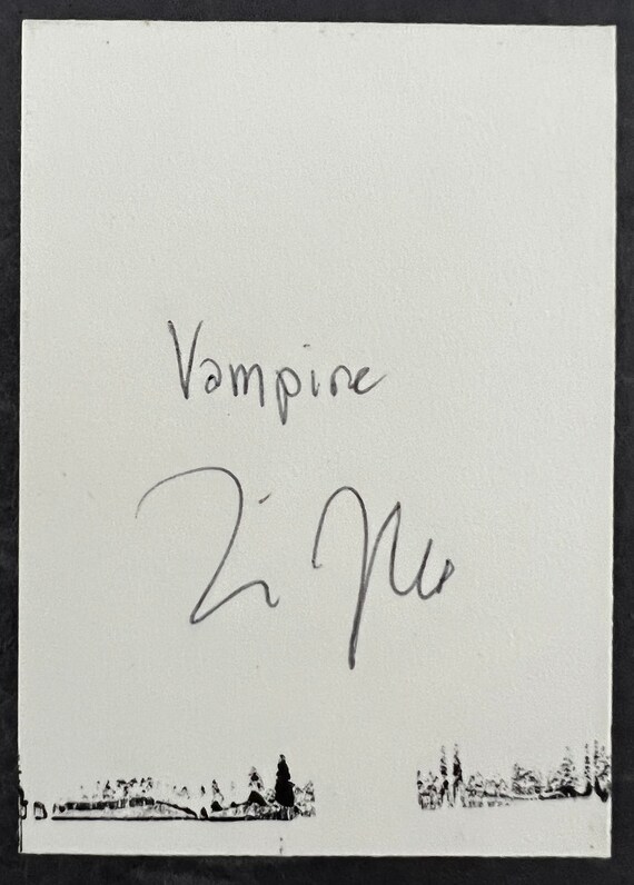 Vampire Aceo Block Print 2 5 X 3 5 Art Horror Etsy