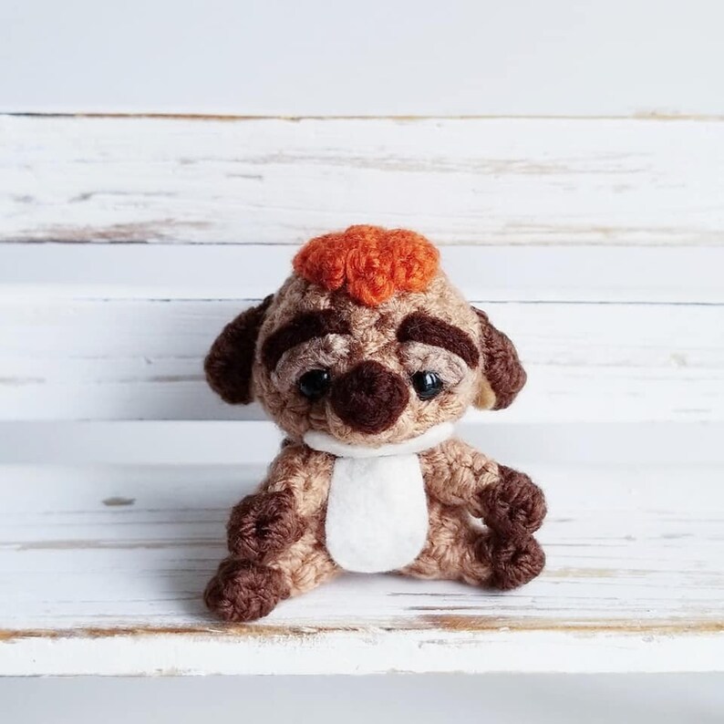 PDF Crochet Amigurumi Pattern Timon Lion King Disney
