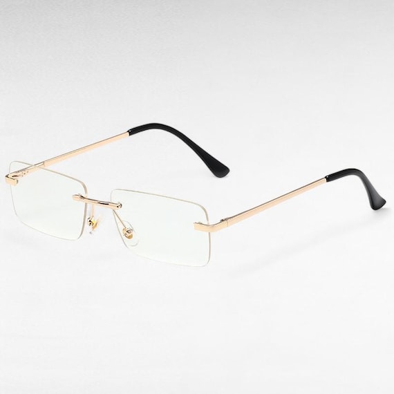 Trendy Colorful Rimless Sunglasses | Y2K Aesthetic Tinted  display picture 3