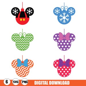 Christmas Character SVG Bundle: Merry Christmas Squad, Mouse Head (Digital Download, Personal Use Only)