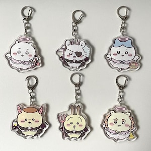 Chiikawa Acrylic Keychain, Chiikawa Double Side Keychain, Hachiware, Usagi , Momonga, Anime Keychain, Anime Gift, Chiikawa Gift