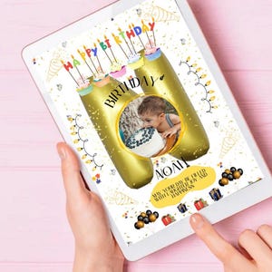 Custom Birthday boy invitation card Template boy birthday card kids birthday invitation