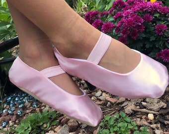 Satin Ballerina Shoes Baby Girl Shoes - Ballet Flats - Toddler Girl Shoes - Flower Girl Shoes - Available in Multiple Colors