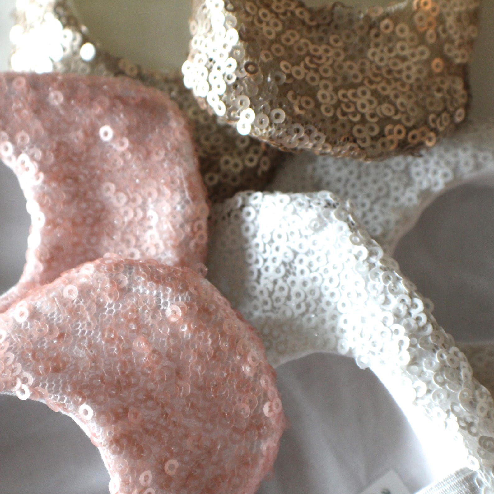 sequin ballet slippers with elastic, pink, gold, ivory, black, red, blush, silver - flower girl shoes - baby and toddler girl -