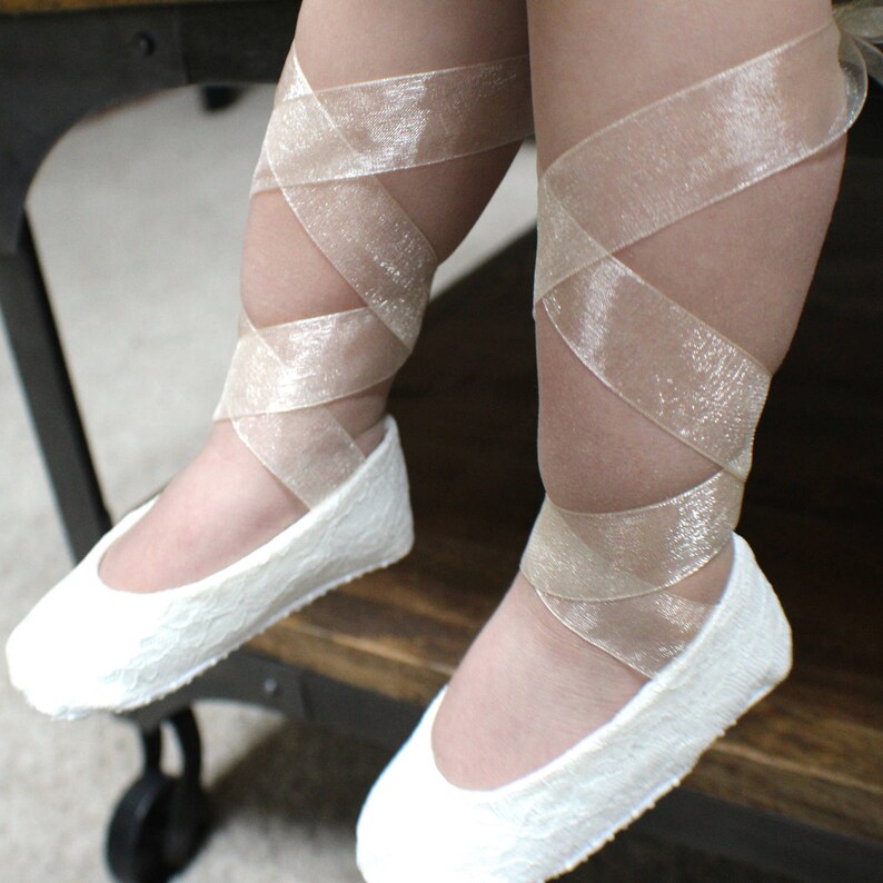 lace ballet shoes