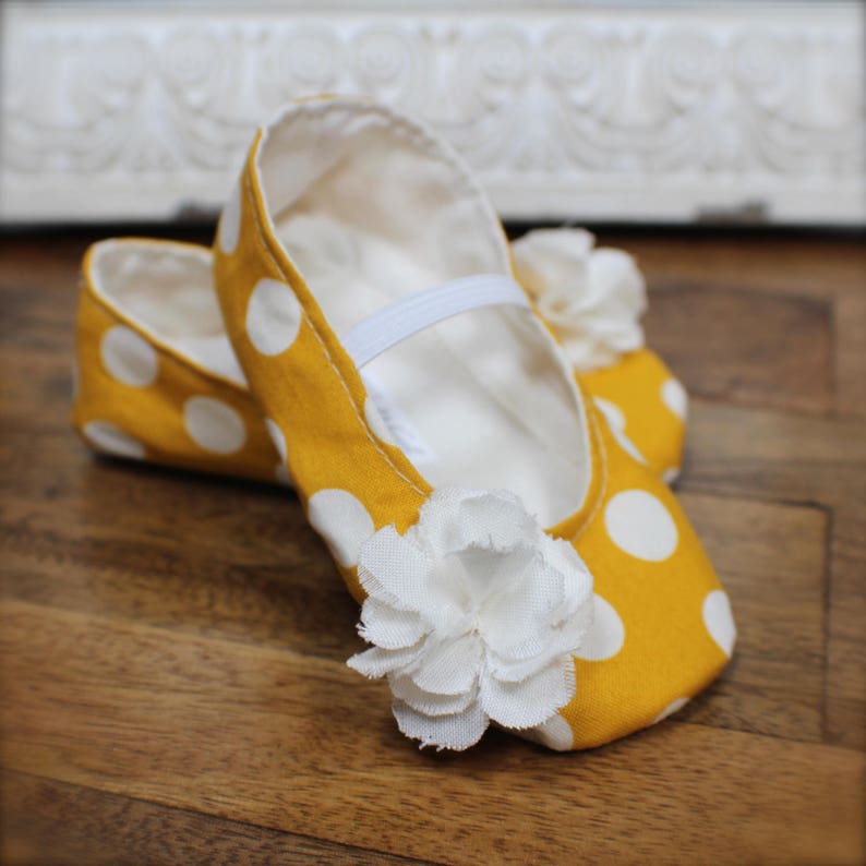 mustard baby girl shoes